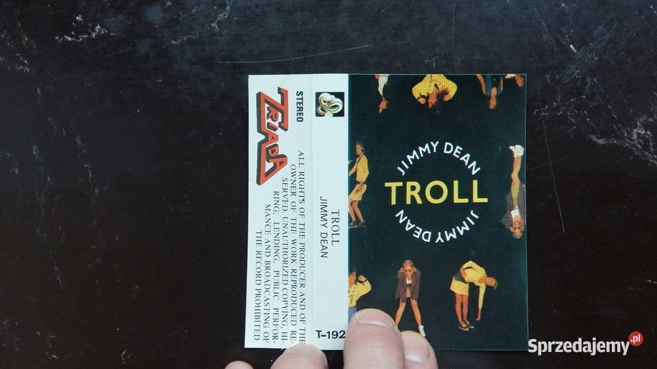 Kaseta magnetofonowa Jimmi Dean Troll wyd Triada kaseta Kultura i Rozrywka Siemiatycze sprzedam