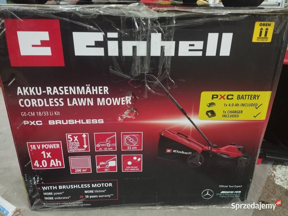 Kosiarka akumulatorowa Einhell śląskie sprzedam