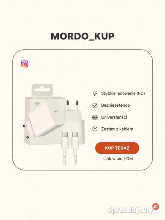 Ładowarka do iPhone zestaw Elektronika Rzeszów