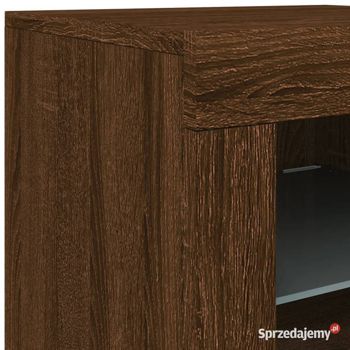 Szafka z oświetleniem LED brązowy dąb 1425x37x67 Warszawa