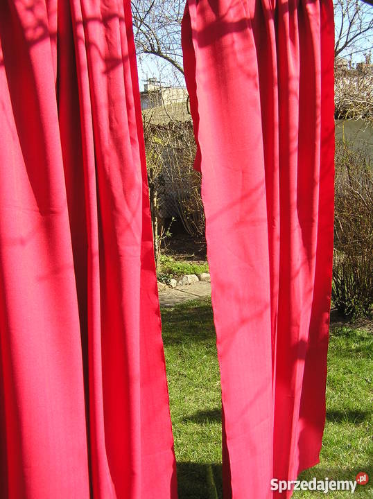 zasłonki bordo 4 sztuki odcienie czerwieni Starogard Gdański