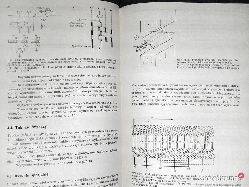 Rysunek techniczny elektryczny Karol Michel Rok wydania 1987 Kultura i Rozrywka
