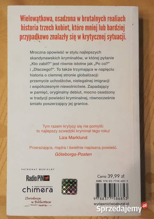3 x szwedzka powieść kryminalna Tove Alsterdal Radom