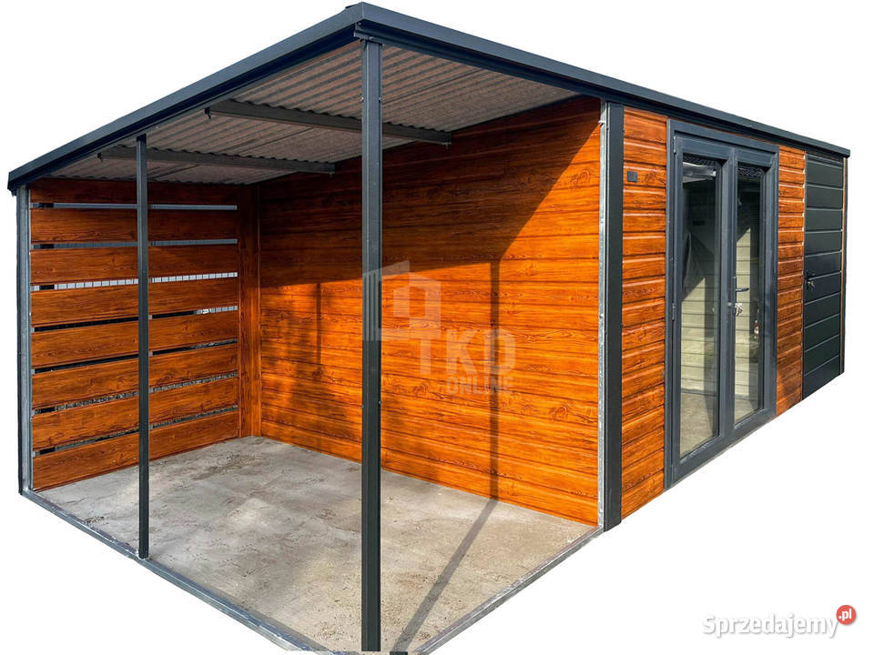 Schowek domek ogrodowy 4x3m wiata 15m drzwi PCV Altany i wiaty Słupsk sprzedam