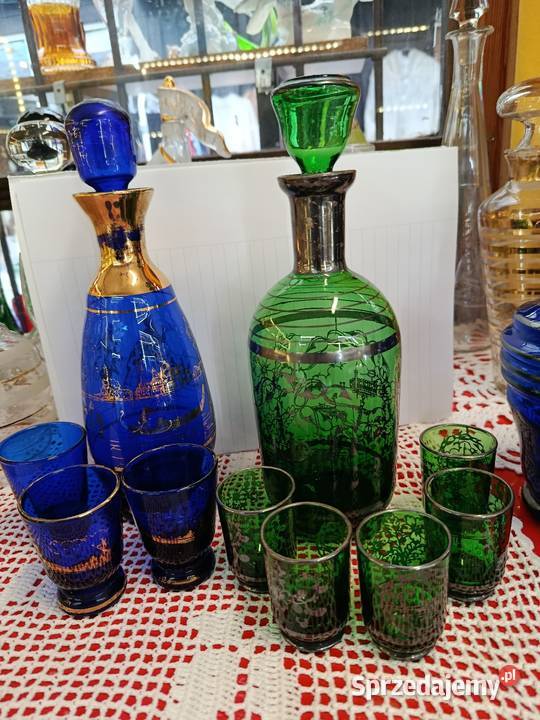 Karafki z kieliszkami Warszawa sprzedam