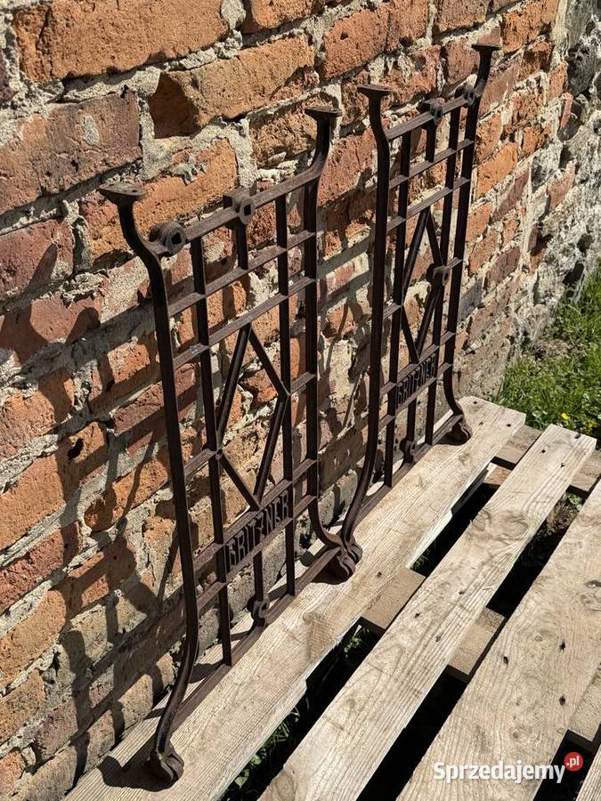 STARE ŻELIWNE NOGI PODSTAWA MASZYNY STARA Pozostałe Bielawa