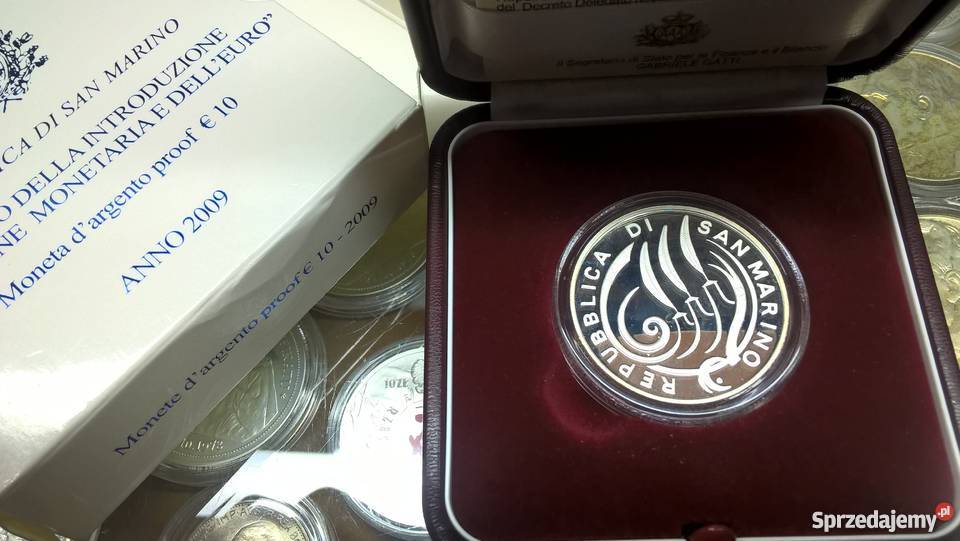 10 EUROSAN MARINO 2009 EUROPEJSKA UNIA MONETARNA Warszawa