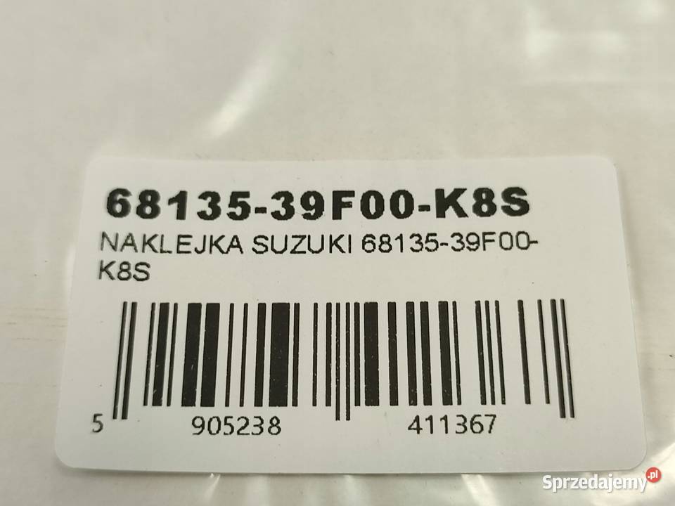 NAKLEJKA 600 ZADUPEK PRAWA STR SUZUKI GSXR600