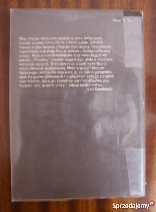 Bolesław Prus Placówka literatura piękna - proza polska Parczew