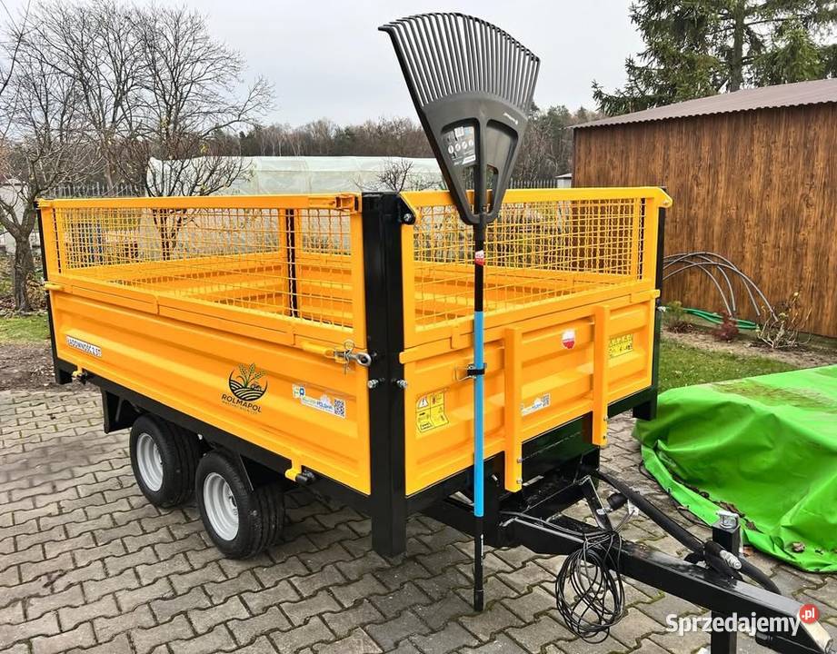 Przyczepa dwuosiowa 25t z wywrotem do tyłu Lesko