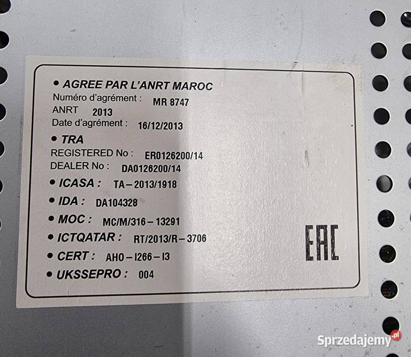 Radio z odtwarzaczem CD Opel CORSA E 39012675 kujawsko-pomorskie