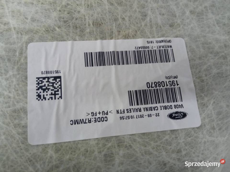 PODSUFITKA PODBITKA MK2 OSOBOWY KPL Ford Transit