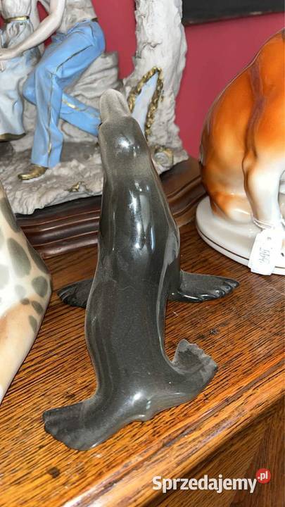 Foka figurka z Fabryki Łomonosowa est 1744 Gdańsk