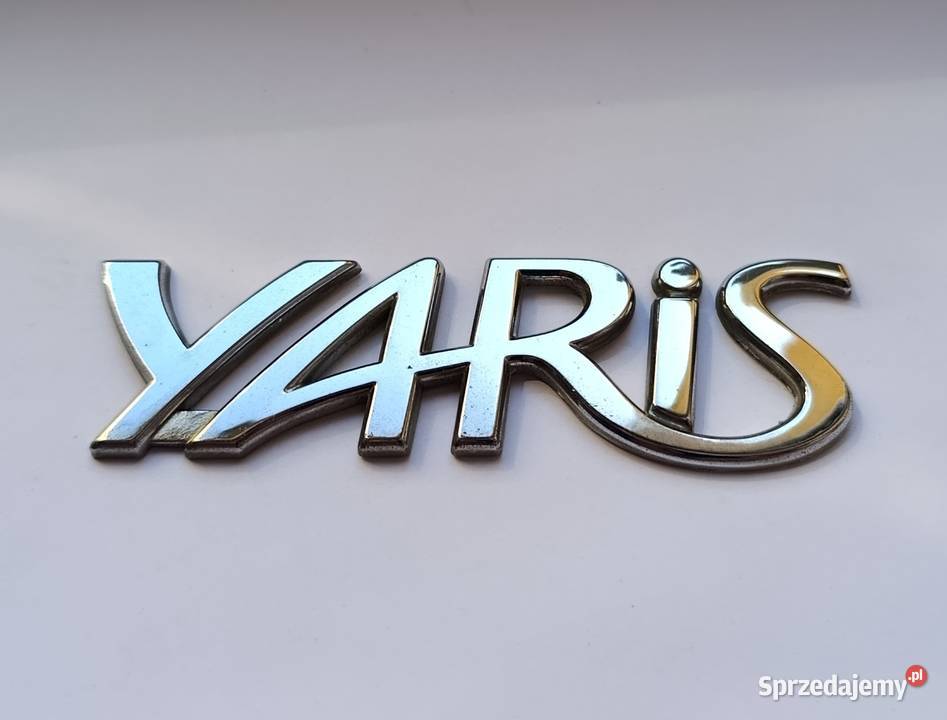 Napis emblemat Toyota Yaris I kujawsko-pomorskie Lipno