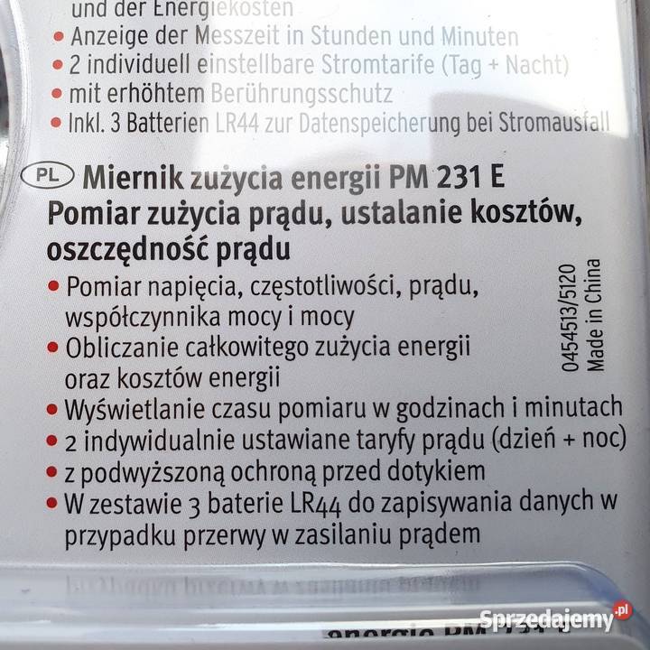 Licznik energii miernik poboru prądu NOWY Zabrze