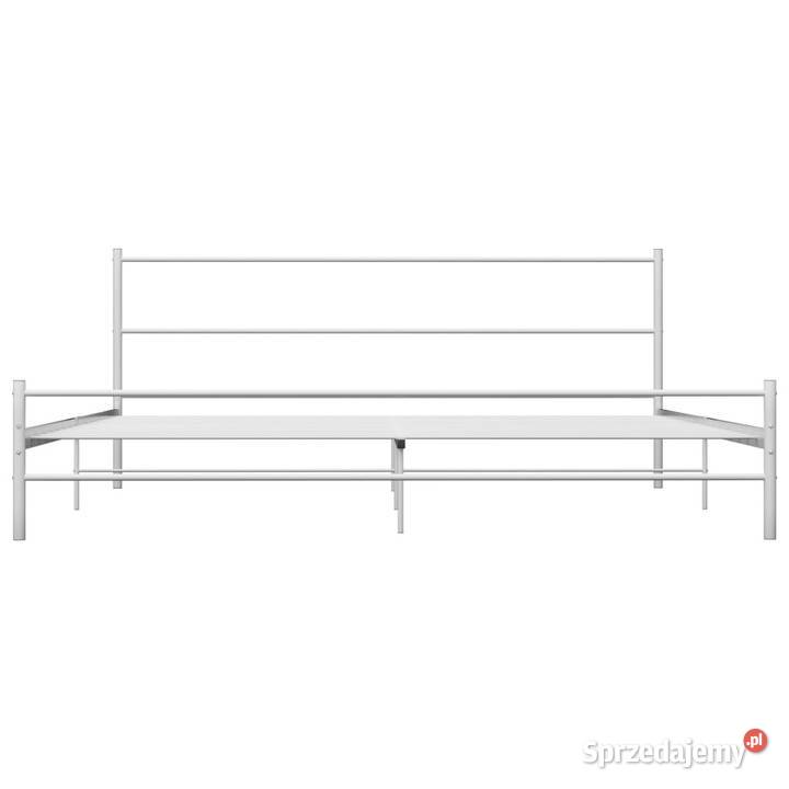 Łóżko Metalowe Białe Rama Łóżka Ze Stelażem sprzedam