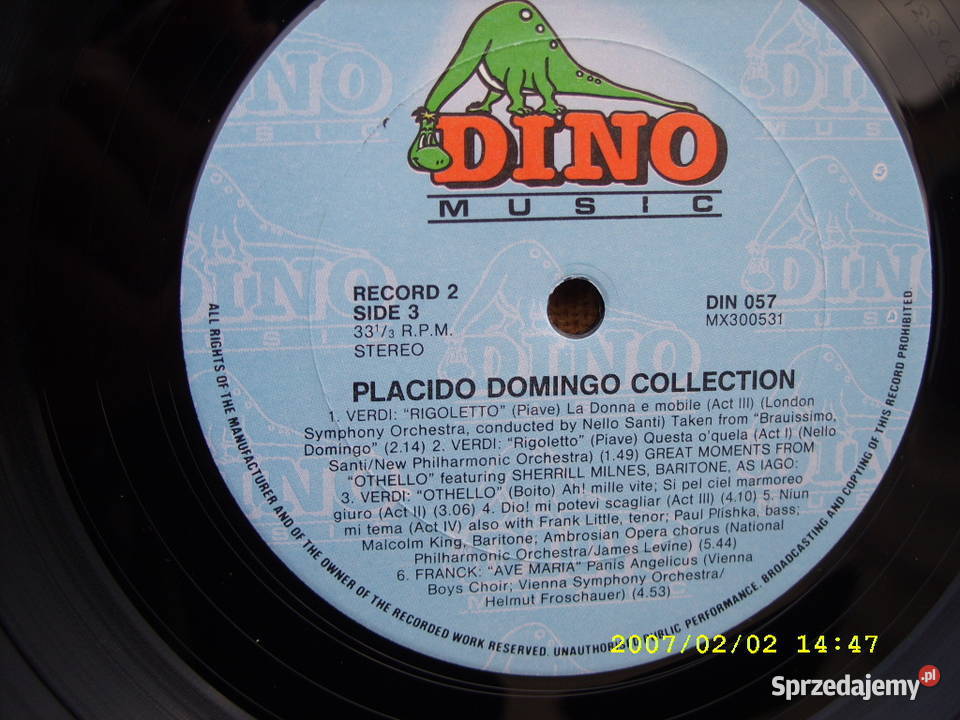 Klasyka LP PLACIDO DOMINGO2 plyty wintlowe płyta winylowa Wołów