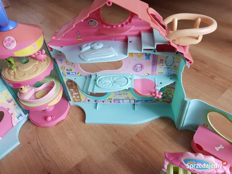 Littlest pet shop mega zestaw duży domek