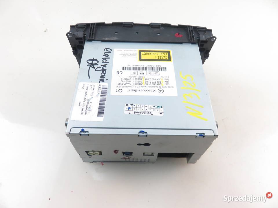 RADIO MERCEDES C TModel 204 2049060102 sprzedam