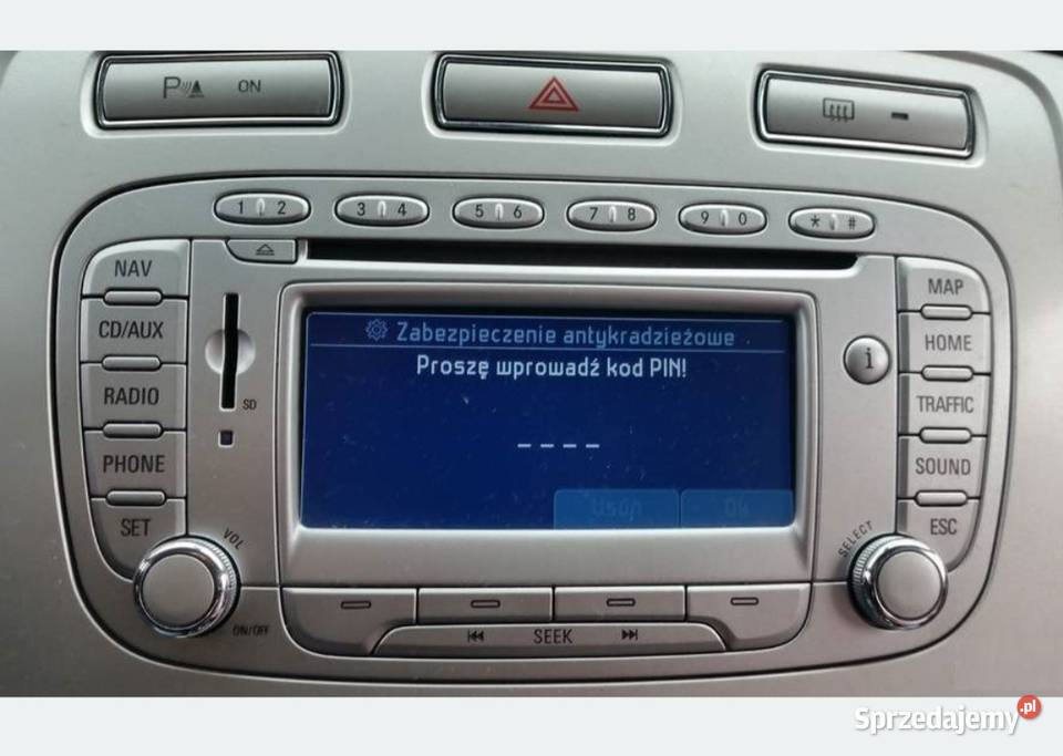 Polskie menu polski lektor nawigacja Mapa Ford łódzkie Aleksandrów Łódzki