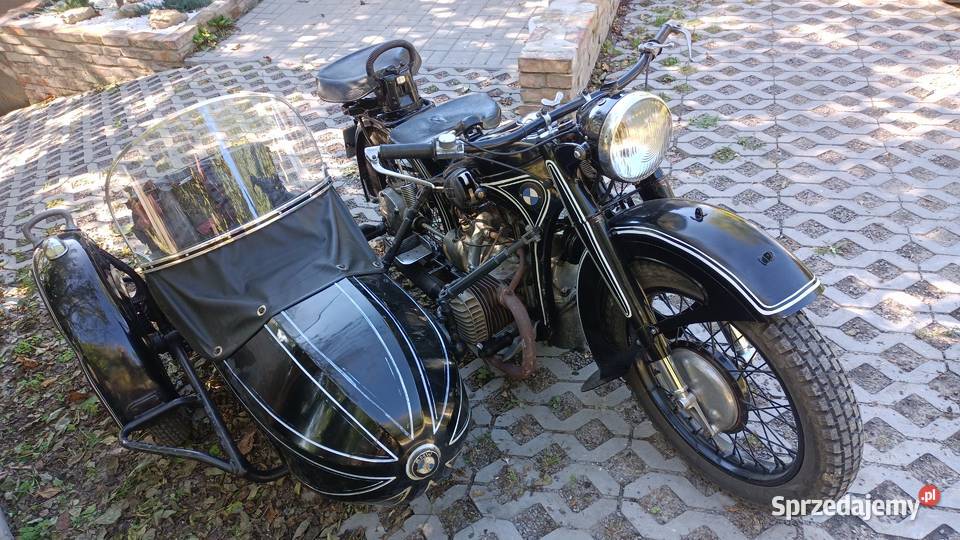 BMW R12 z wózkiem bocznym 1938 nieuszkodzony lubelskie