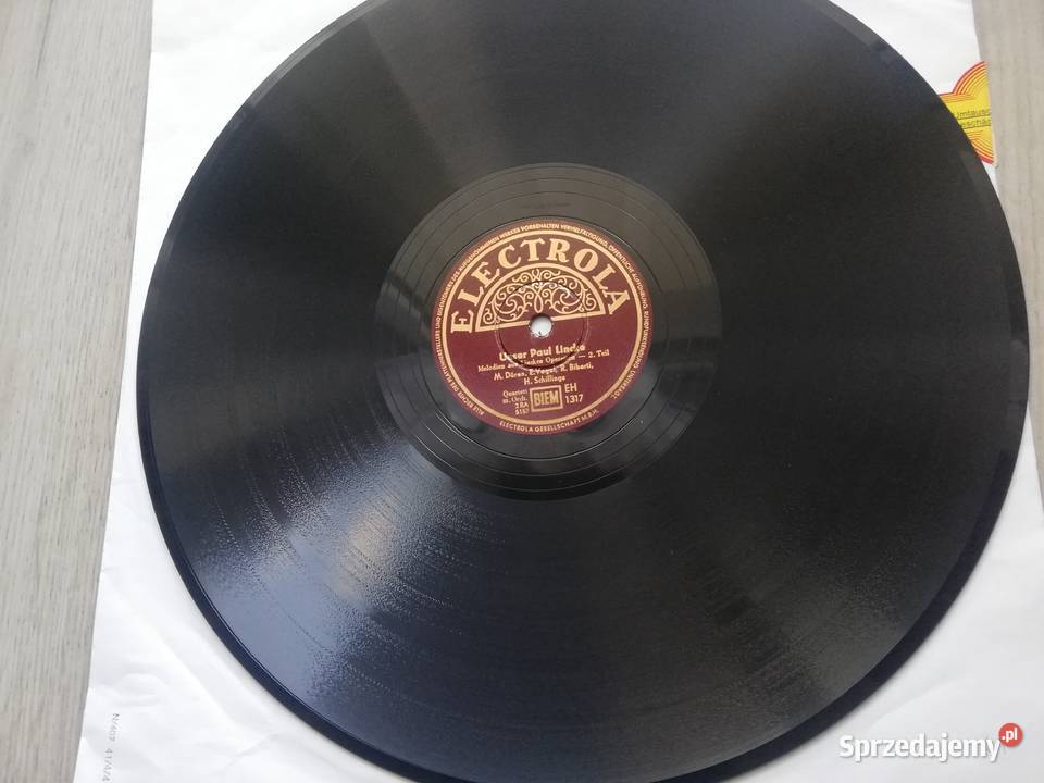 Płyta szelakowa 30 Unser Paul Lincke Kultura i Rozrywka wielkopolskie Wronki