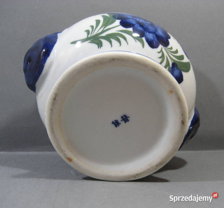 Donica Orientalna Sygnowana Porcelana i szkło