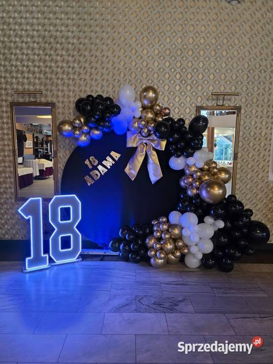 Ścianki balonowedekoracje stołówfontanna Kalisz