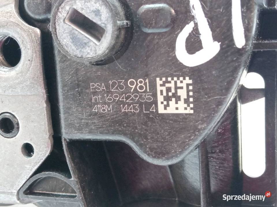 ZAMEK DRZWI LEWY PRZÓD PSA123981 Citroen C3 III