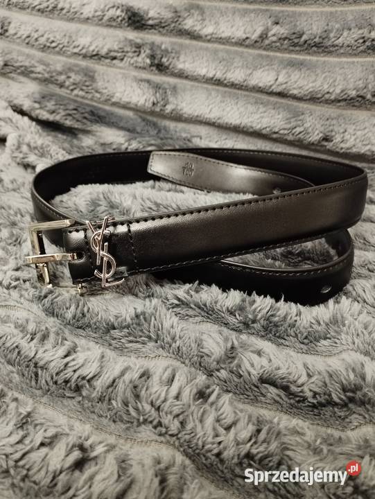 Nowy czarny pasek Saint Laurent długość 100 Paski