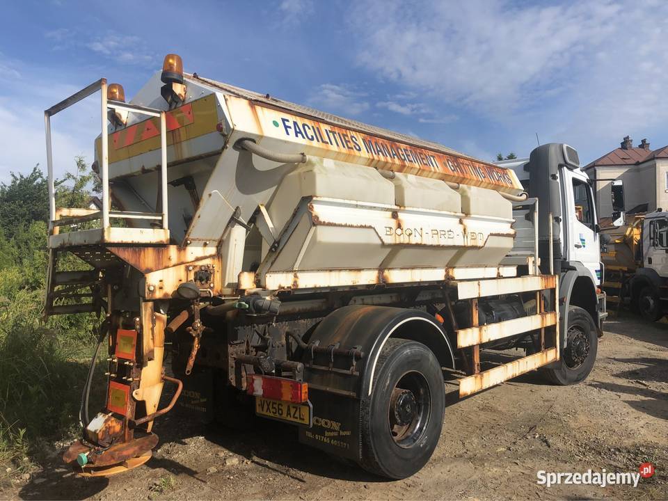 Mercedes Axor 1823 piaskarka solarka econ pług sprzedam