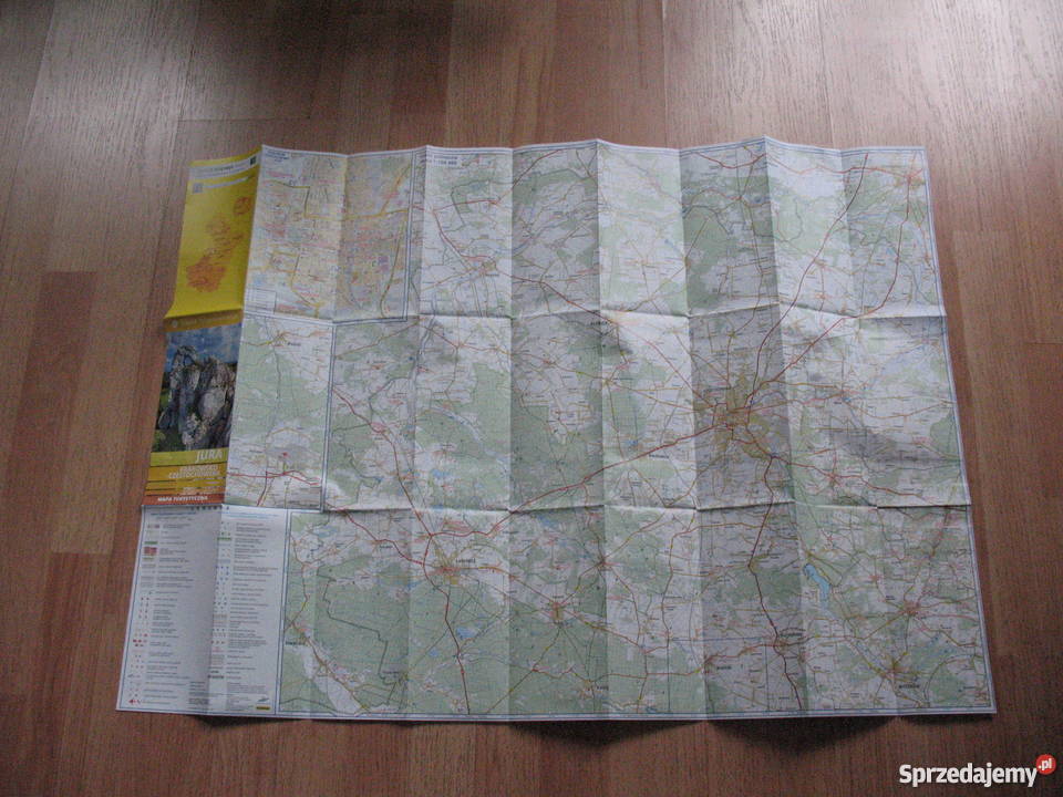 Jura Krakowsko Częstochowska mapa turystyczna
