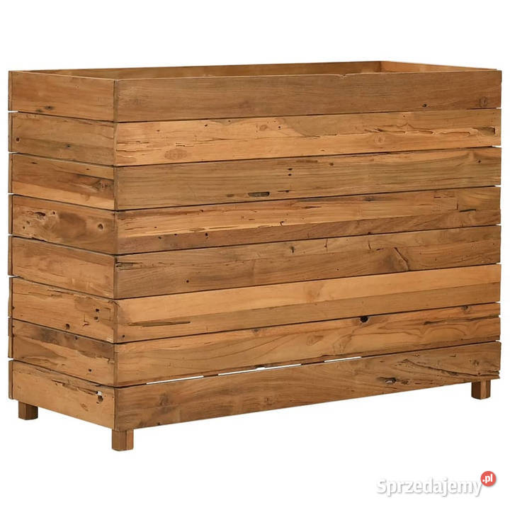 Podwyższona donica 100x40x72 drewno tekowe z Warszawa