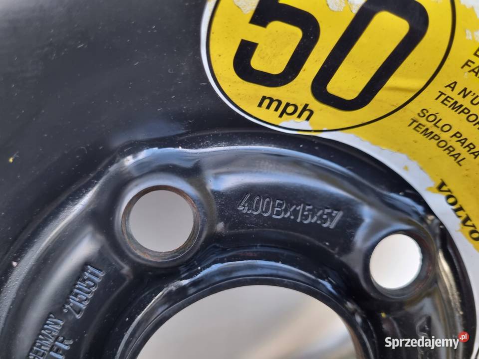 KOŁO ZAPASOWE DOJAZDOWE 11570 R15 Volvo S70 V70 Rudka sprzedam