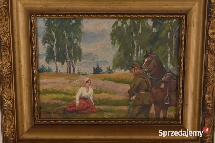 Wojciech Kossak Spotkanie z Ułanem Polski Stary sprzedam