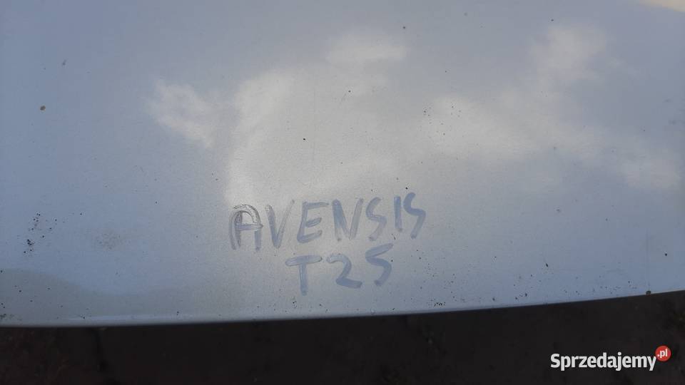 maska Toyota Avensis t25 lak 1C0 zderzak Dębno