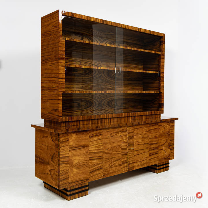 Biblioteka witryna palisander Art Deco S Łojek Meble wielkopolskie Łowęcin