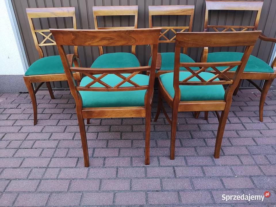 KrzesłaFotele 6 Komplet ARTDECO Biedermeier Swarzędz