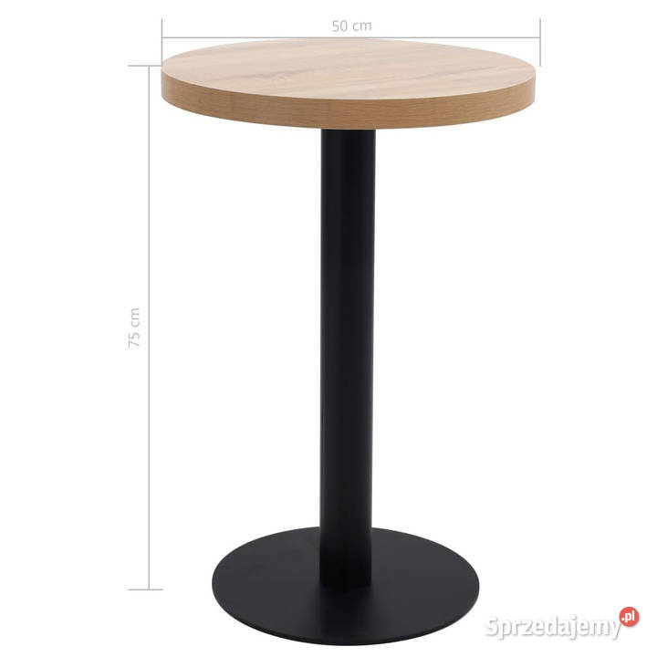 Stolik bistro jasnobrązowy 50 MDF WM286418 mazowieckie sprzedam