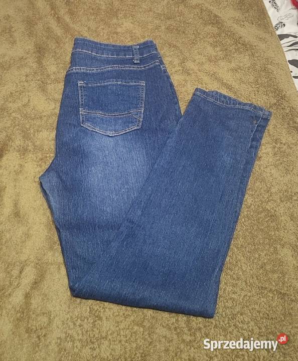 Dżinsy niebieskie z guzikami na nogawkach L Rozmiar 40(L) Piaseczno