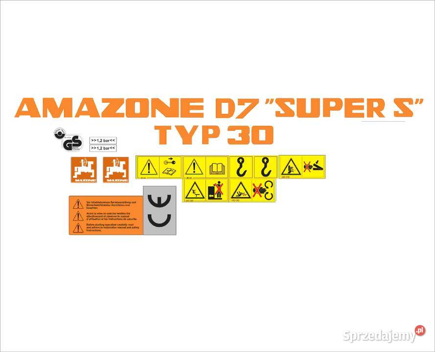 Naklejki Amazone D7 Super S mocny klej odporne Pleszew