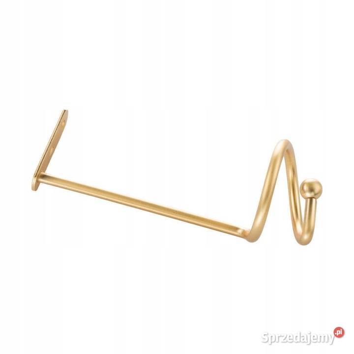 Uchwyt spiralny do upięcia zasłon złote Zamość