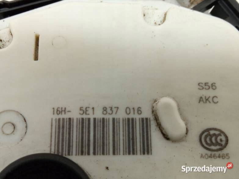 ZAMEK DRZWI PRAWY PRZÓD EUROPA 5E1837016 Skoda osobowe