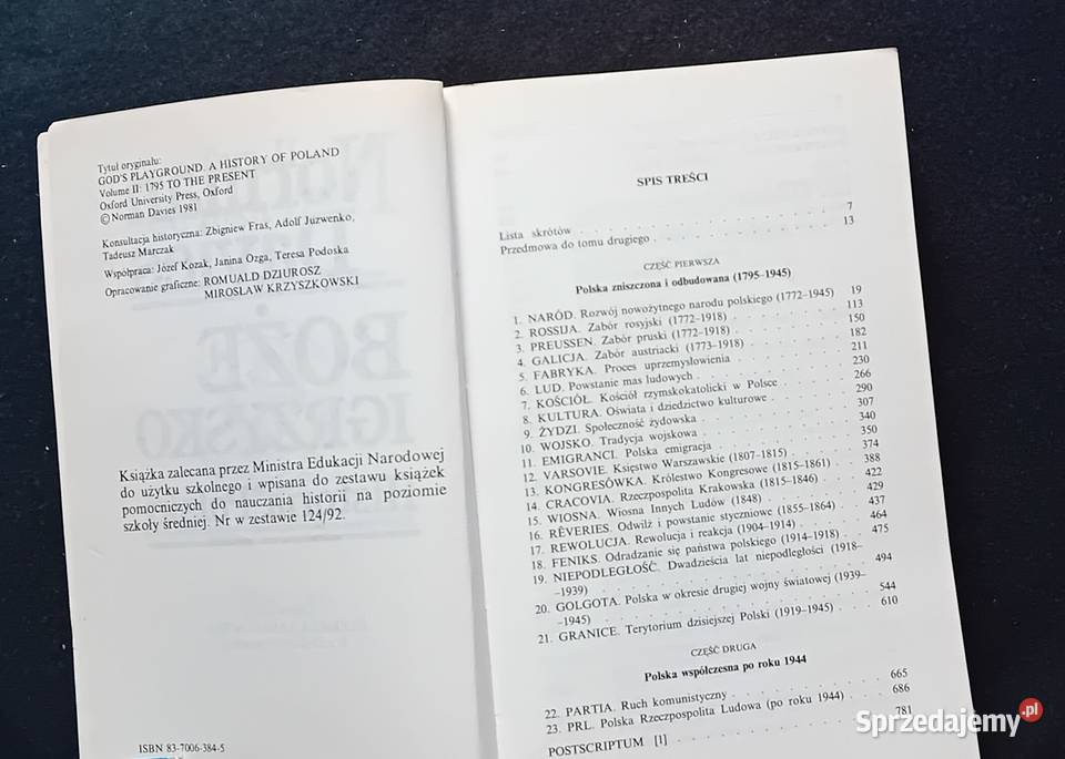 Norman Davies Boże igrzysko Historia Polski Tom Koźminek