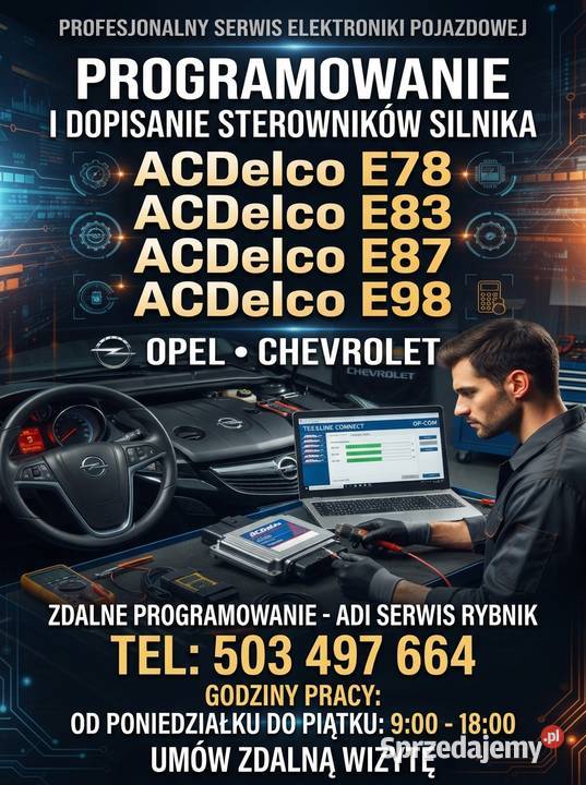 ACDelco Klonowanie Reset Virgin przywracanie śląskie Rybnik