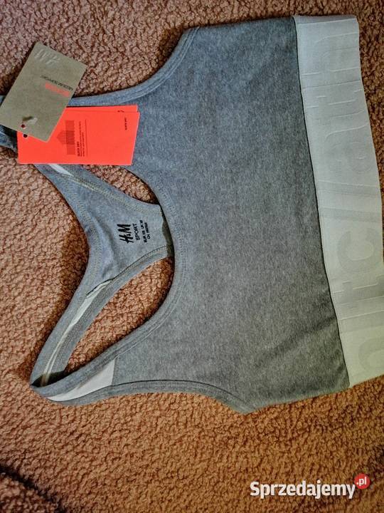 HM SPORT szary stanik biustonosz top sportowy Leszno