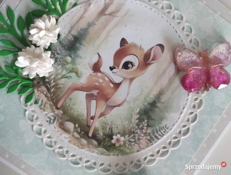 Kartka ręcznie robiona na urodziny urodzinowa z