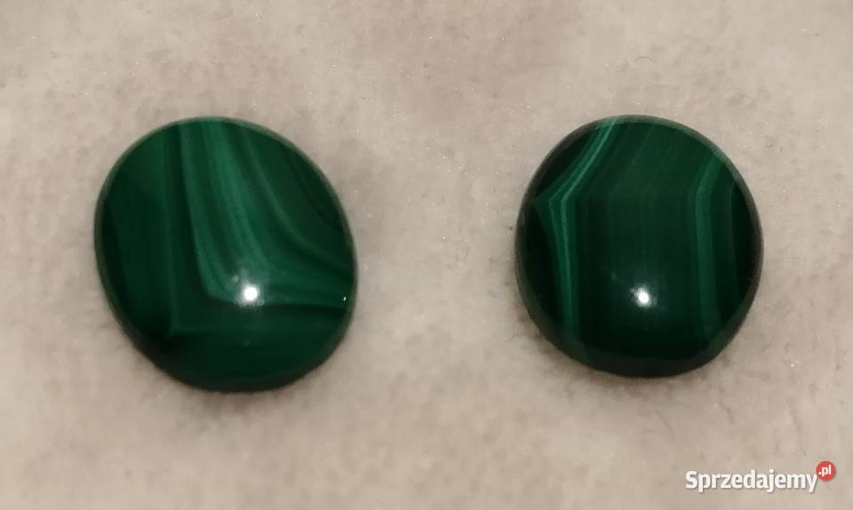Ozdobne kamienie 12x16 Malachit zielony owal
