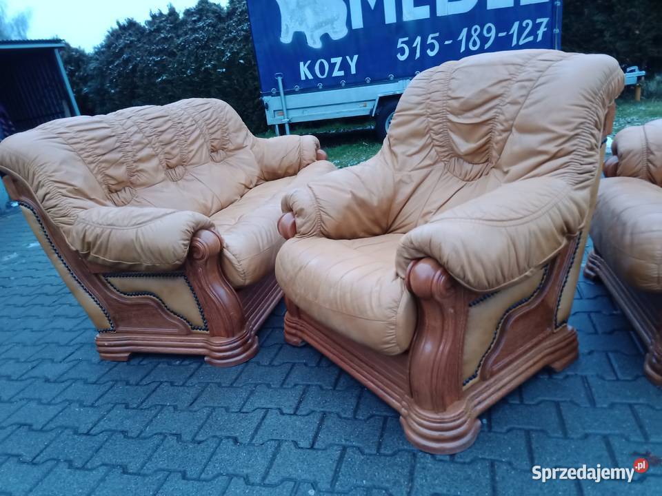 Komplet Wypoczynkowy VANILLA 311 i Stolik dąb