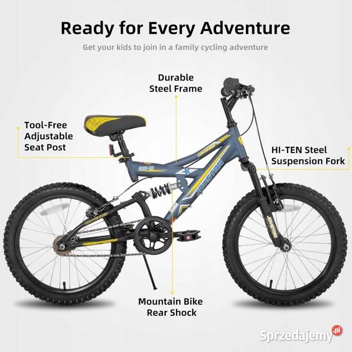 JOYSTAR Rower górski dzieci 20 NOWY wysyłka i Górskie, MTB Skaryszew